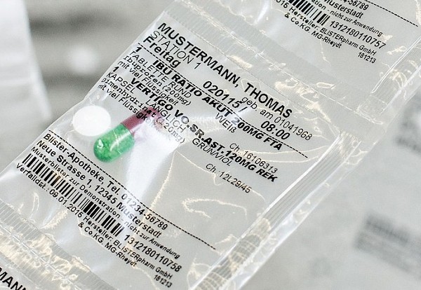 Individuelle Verblisterung für einen Patienten
